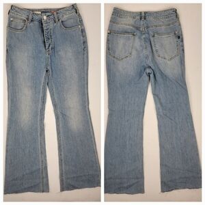 Pilcro Anthropologie Jeans Sz 27 High Rise Trousers Bootcut Light Wash